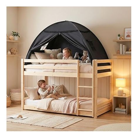 Bed Tent Floor Indoor Cabin Play House Reading Corner Bedroom Single Bed Playroom Girls Boys (1/4)