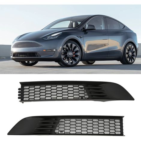 Segmentierter Frontstoßstangengrill in Mattschwarz für Tesla Model Y 2020-2023 (1/5)