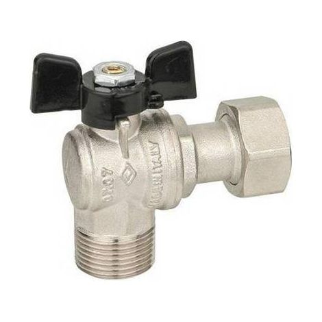 VALVOLA A SFERA AD ANGOLO A PASSAGGIO TOTALE MF DADO MOBILE Misura: 3/4"x3/4" DN 15 PN 30