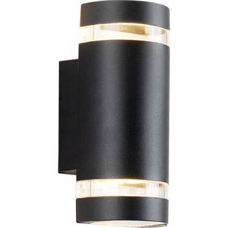 Applique d'extérieur moderne en aluminium en forme de D - 17 cm x 12 cm x 6 cm, ampoule non incluse (1/5)