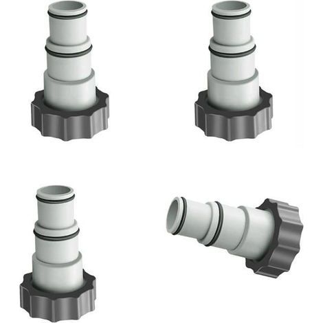 4-teiliges Pooladapter-Set, Ersatzschlauchadapter für Intex A-Serie mit Gewinde, passend für Schläuche mit 1,5" und 1,25" Durchmesser (1/5)