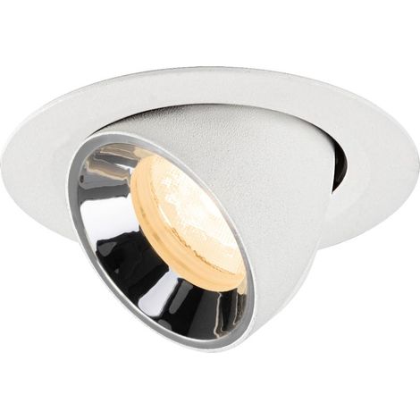 Spot encastré Numinos Gimble XS blanc/chrome 2700K - 40 deg - 1010040