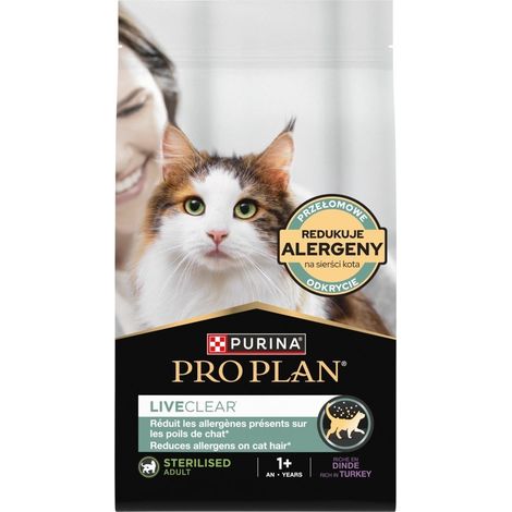 Purina PRO Plan Liveclear sterilisiertes Putenfleisch 2,8 kg (1/5)