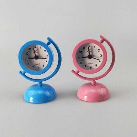NALOOKAMIC  Réveil Matin à Double Cloche, Réveil Rétro Silencieux Horloge de Chevet avec Lumière de Nuit pour Sommeil Bureau Chambre Voyage