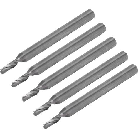 5 Stück 3,175 x 2 x 6 mm Spiralfräser, einschneidig, aus Wolframstahl für CNC-Graviermaschinen (1/5)