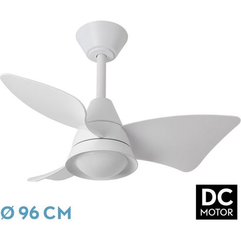 DC "Jaguar" dimmbarer Deckenventilator mit Fernbedienung (30W 3CCT 3000lm) weiß (1/3)