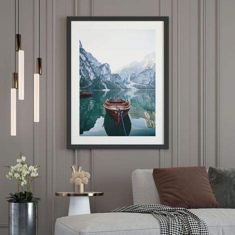 Affiche / Poster - Paysage Lac - 50x70 cm - Bordure noire (1/5)