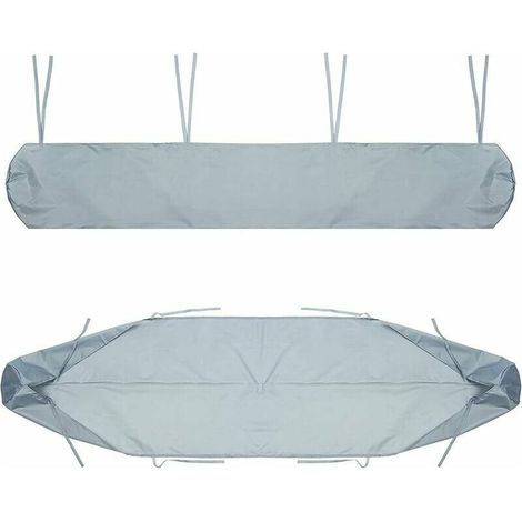 Sac de Protection pour Store Banne, 4m Housse de Protection Anti-poussière pour auvent de terrasse Gris Housse de Rangement pour auvent de terrasse, Protection imperméable en Hiver