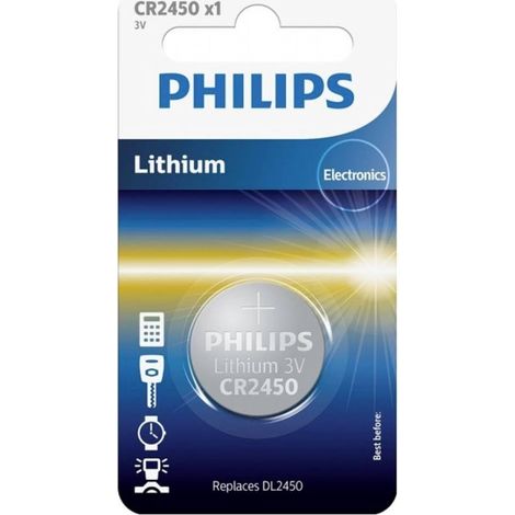Philips Knopfzelle CR2450 3 V 1 St. Lithium Minicells