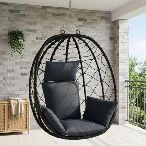 vidaXL Cuscino Adirondack PUTTEN 100% Poliestere Blu Scuro (1/5)