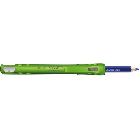 PICA 505/01 CONJUNTO FUNDA PICA POCKET + LÁPIZ PICA CLASSIC CARPINTERO DE 240 MM TIPO Blanco y negro