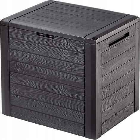 KADAX Gartenkiste, Aufbewahrungsbox aus Kunststoff, 140L, Dunkelbraun (1/5)