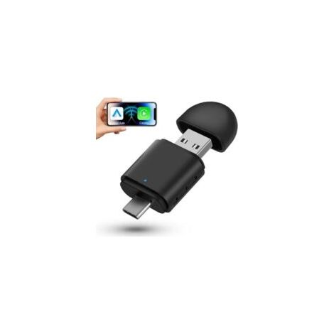 Adaptateur Carplay et Android Auto sans fil – Wi-Fi 5,8 GHz – Plug & Play Type-C/USB – Compatible iOS et Android (1/5)