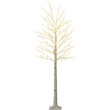 Albero decorativo a LED effetto betulla 180 LED bianco caldo dimmerabile 180 cm HOMVRA (1/4)