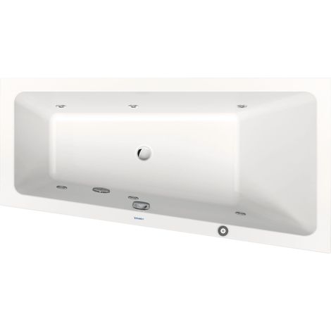 Duravit No.1 bañera de hidromasaje empotrada, trapezoidal,