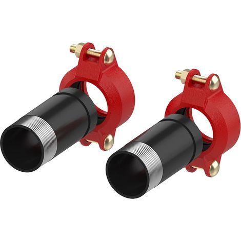 Flamco BigFixLock Aussengewinde, 1 Paar DN 40 BigFixlock x Außengewinde, 48,3 x 1 1/2" Außengewinde