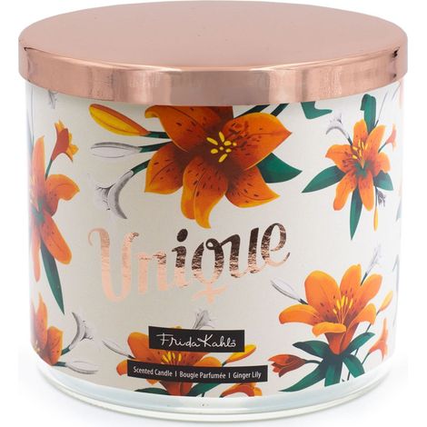 Vela aromática Frida Kahlo - Diseño artístico en vidrio