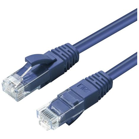 MC-UTP6A003B 0,3 m Cat6a U/UTP Netzwerkkabel Blau (1/3)