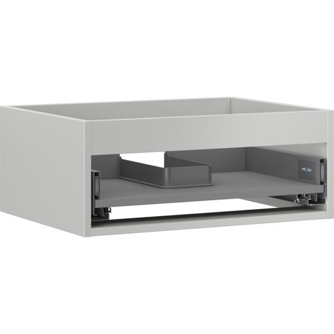 Mexen Box-A corps de meuble sous lavabo 60 cm, 1 tiroir, gris mat - 91AX0-0600-235-1-62 (1/4)