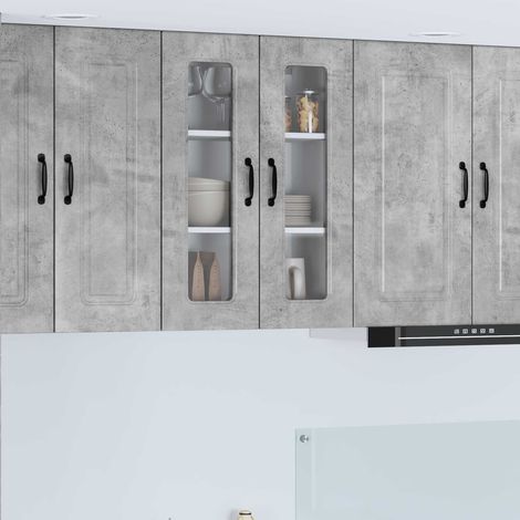 Küchenschrank Kalmar Beton Grau 60 x 31 x 80 cm Holzwerkstoff
