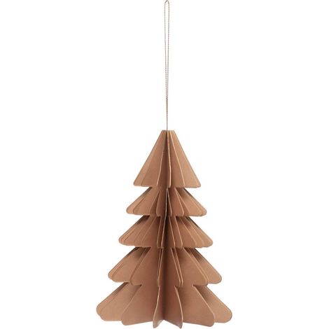 Baumschmuck Tanne beige 15cm - Atmosphera créateur d'intérieur