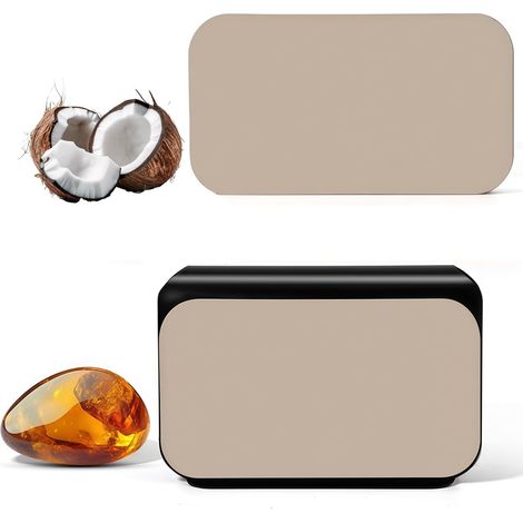 2 x Car Sun Visor Air Freshener with Clip - Scented Stone in Plaster, Cabana (Coconut) (1/5)