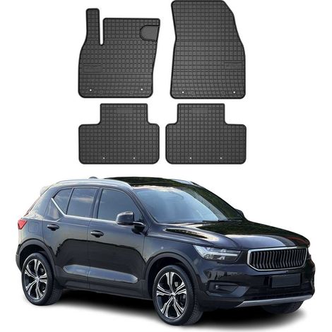 OMAC Tapis de Sol Compatible avec Volvo XC40 2017-2022 Caoutchouc Noir (1/5)