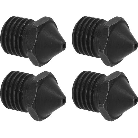 Lot de 4 buses imprimante 3D acier trempé 0.4mm filetage M6 compatible CREALITY K2 K2 Pro K2 PLUS HI haute vitesse 600mm/s haute température 350°C résistant à l'usure filament 1.75mm (1/5)