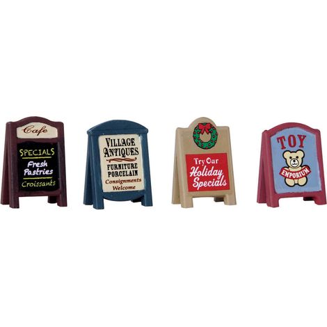 Village Signs Set of 4 Cod. 64071 (1/2)