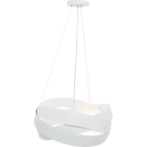 Lampada a sospensione bianca in metallo Tornado 3xE27 (1/4)