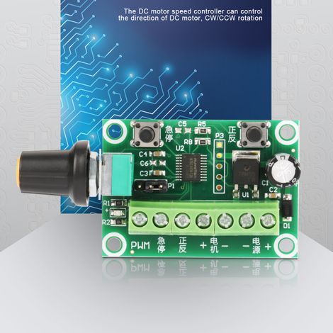 Contrôleur de vitesse PWM à largeur d'impulsion pour moteur sans balais 6-30 V CC avec interrupteur (1/5)