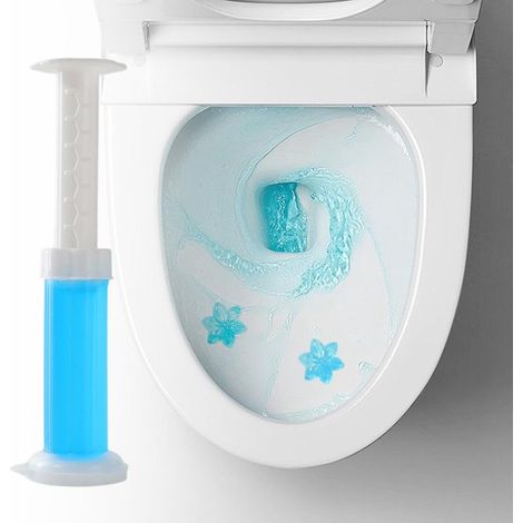 Gel nettoyant pour toilettes, déodorant et assainissant, parfum floral, 6 parfums – Bleu (1/5)