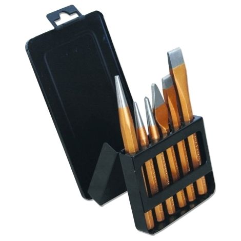 Cacciaspine/Scalpelli/Ugnetti/Bulini  cromo vanadio set 6 pz