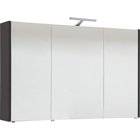 Armoire à glace avec éclairage anthracite mat 3 portes 1050x750x188mm (1/3)