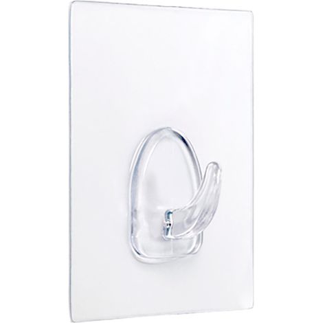 Colgador adherente reutilizable 80x62mm transparente 1291-0-000 (blister) inofix (1/3)
