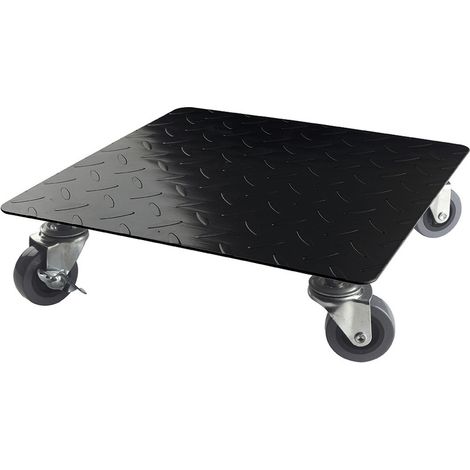 Supporto per piante in metallo quadrato Flora Roll Factory - 0,30 x 0,30 m - Nero Nortene