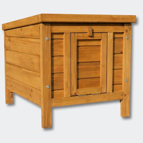 Conejera de madera gallinero corral para animales pequeños 420 x 515 x 430 mm 3716001
