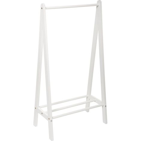 Atmosphera – Portant à vêtements simple blanc 60x30x114 cm – MDF – Design minimaliste scandinave pour chambre d'enfant – Montage facile (1/3)