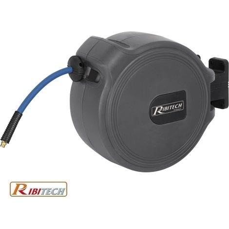 Tubo aria compressa con avvolgitubo automatico 15 + 1,5m Ribitech
