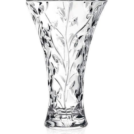 Rcr Laurus Jarrón Transparente 30 cm Vidrio Cristal