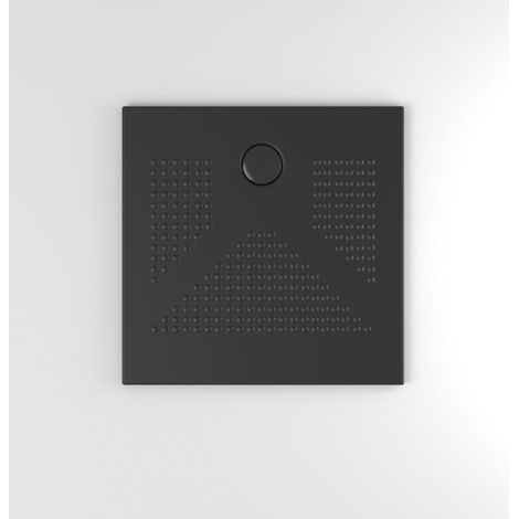Plato De Ducha Cuadrado 80X80 Negro Mate  Delfino (1/2)