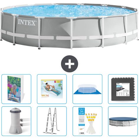 Prism Frame Pool Rund - 457x107 cm - 9-teilig S533