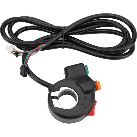 Interrupteur 3-en-1 pour moto et vélo électrique : klaxon, clignotants et phare, compatible guidons 22,5 mm (1/5)