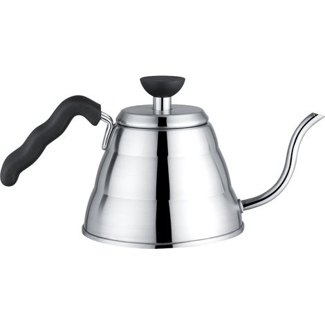 Bouilloire en acier inoxydable à col de cygne pour café et thé, verseuse à bec fin, idéale pour infusion précise (1/5)