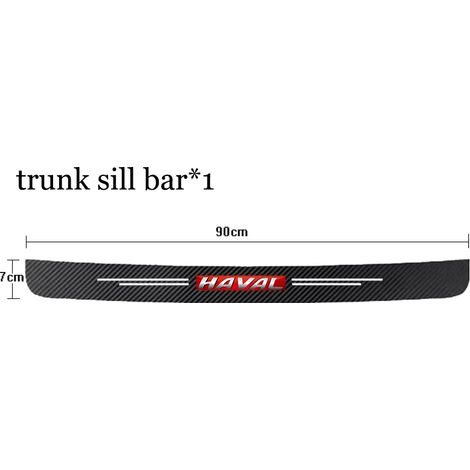 (1 pièce pour Haval rouge) Protection de seuil de porte en fibre de carbone,autocollant pour Haval H6 H2 H3 H9 M6 F7 F7X Jolion 2021 - Accessoires auto (1/3)