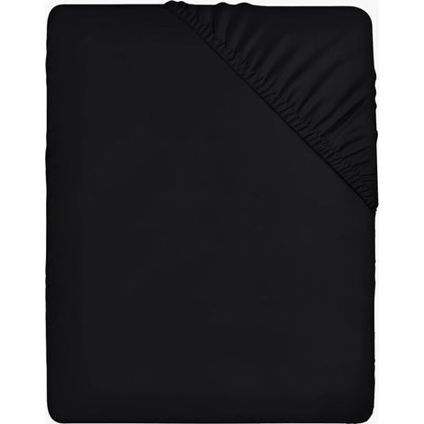 Housse de couette noire, 160 x 200 cm – pour matelas de 35 cm d'épaisseur – bru (1/5)
