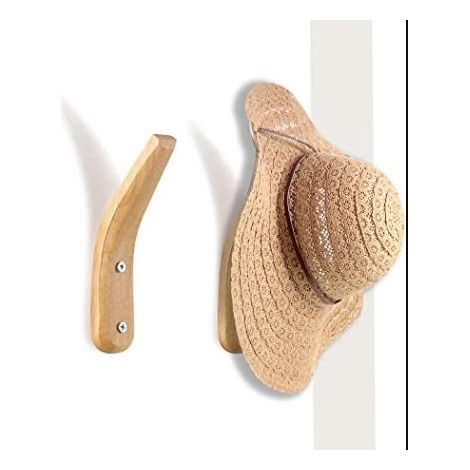 1 paquet tenture murale en bois naturel patère Simple moderne en forme de V rangement mural porte-manteau suspendu manteau sac serviette