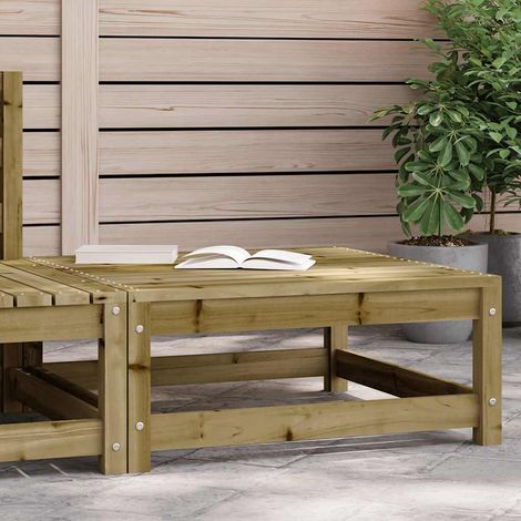 Gartenhocker 70x70x30 cm Kiefernholz Imprägniert (1/5)