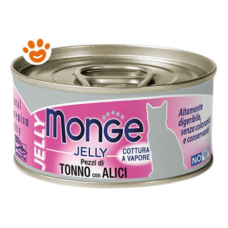 Monge Cat Jelly Tonno e Alici - Monge Cat Jelly Tonno e Alici - Lattina Da 80 Gr
