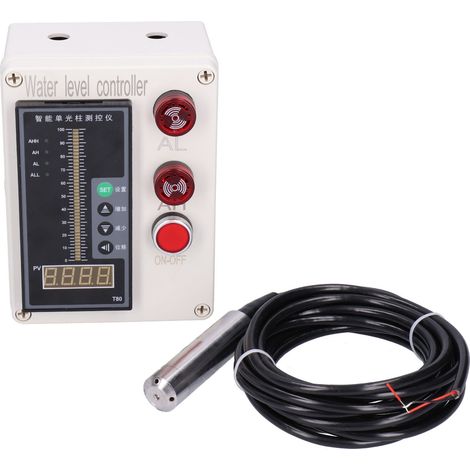 Indicateur de niveau d'eau ALS-136, contrôleur de niveau de réservoir avec alarme, instrument de mesure AC 200V, capteur de niveau liquide pour cuve. (1/5)
